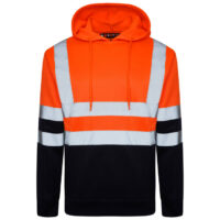 HI-VIS PREMIUM 2 TONE HOODIE - ORANGE