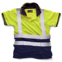STANDSAFE HI-VIS 2 TONE POLO - YELLOW