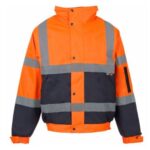 Super Touch Hi Vis 2 Tone Bomber Jacket - Orange
