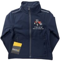 KIDS RED TRACTOR JACKET - NAVY