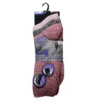 LADIES 3PK PROHIKE OUTDOOR SOCKS - PINK