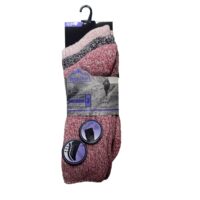 LADIES 3PK PROHIKE OUTDOOR SOCKS - PINK