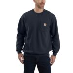CARHARTT MEN'S CREWNECK SWEATSHIRT - NAVY